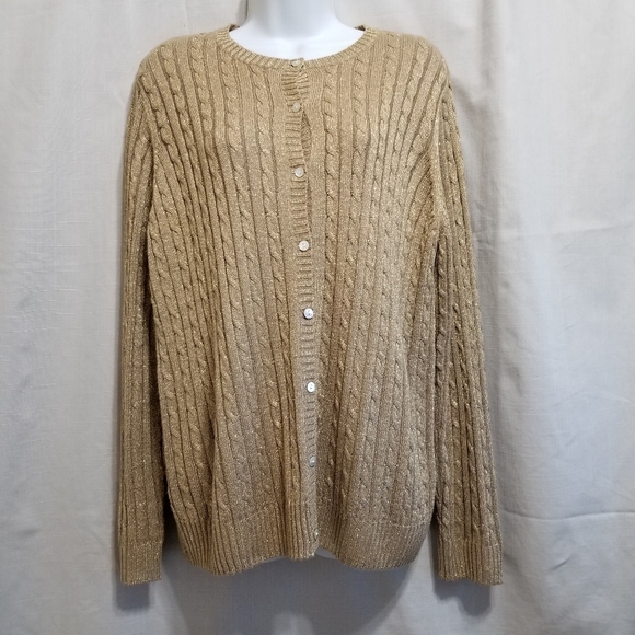 Tabi Simply Classic cardigan with gold thread in a XL - Picture 8 of 8